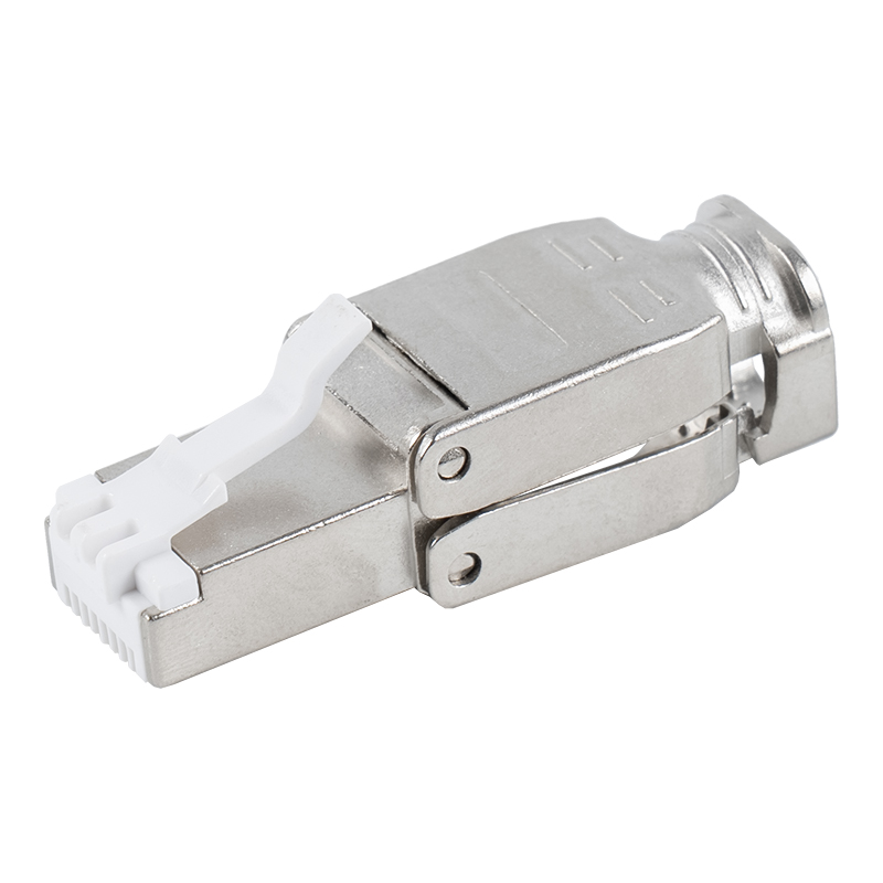 Cat6A Shielded ventilabis-down Type Toolless RJ45 Connector RJ-602S-1-C6A Cat6A Shielded ventilabis-down Type Toolless RJ45 Connector RJ-602S-1-C6A