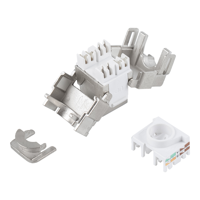 180-Degree Shielded Toolless Keystone Jack (with lock) SM-2335BSH8C6A 180-Degree Shielded Toolless Keystone Jack (with lock) SM-2335BSH8C6A