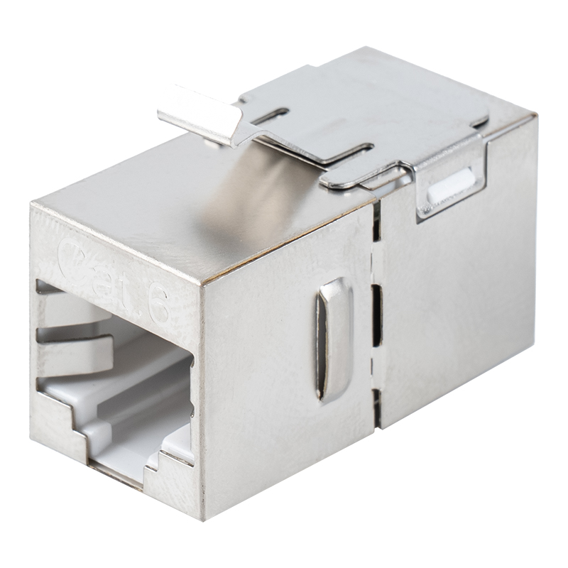 Cat6 Shielded RJ45 Recta per Coupler (cum metallo clip) SM-2035SC6 Cat6 Shielded RJ45 Recta per Coupler (cum metallo clip) SM-2035SC6