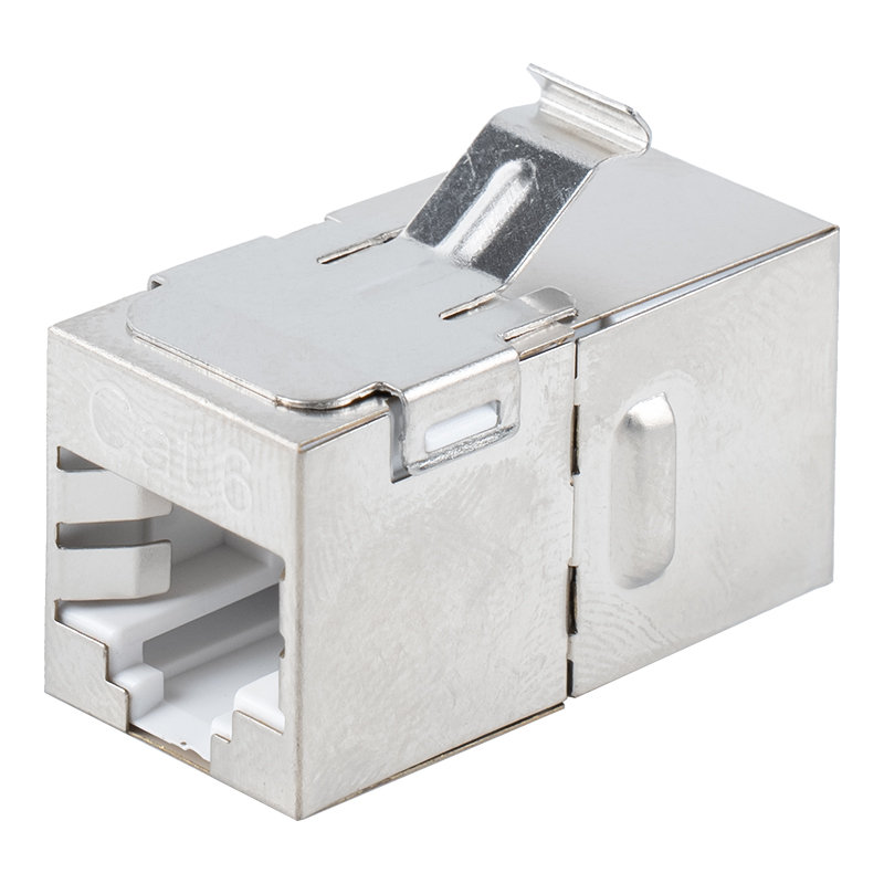 Cat6 Shielded RJ45 Recta per Coupler (cum metallo clip) SM-2035SC6