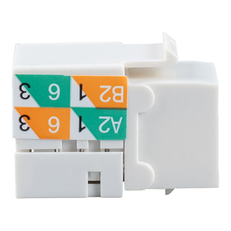 Cat6 obtentu 90° Keystone Jack (dual-proposito wiring) SM-2081D8C6 Cat6 obtentu 90° Keystone Jack (dual-proposito wiring) SM-2081D8C6