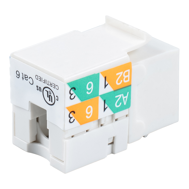 Cat6 obtentu 90° Keystone Jack (dual-proposito wiring) SM-2081D8C6