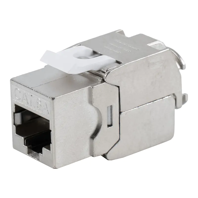 C6A Shielded 180° Tolless Keystone Jack (flip-open type) SM-2336SH8C6A