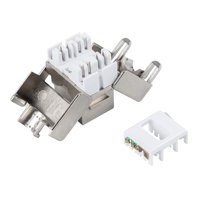 C6A Shielded 180° Tolless Keystone Jack (flip-open type) SM-2336SH8C6A C6A Shielded 180° Tolless Keystone Jack (flip-open type) SM-2336SH8C6A