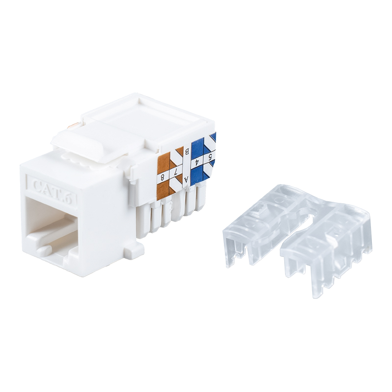 Cat6 obtentu 90° Keystone Jack SM-2337H8C6
