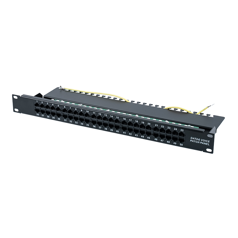 Categoria 3 19-inch 1U 8P 8C 50-portus vocis patch panel (KRONE IDC) SP-3208K50-C3