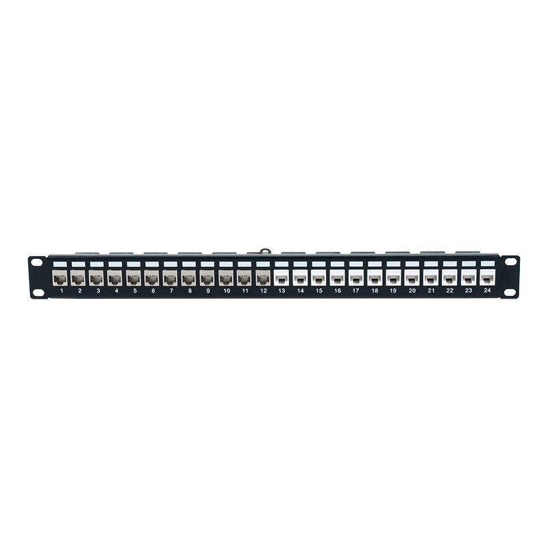 19-inch 1U 24-portus scutulata panni tabulae (cum modulo C6A) SP-3246S-24P 19-inch 1U 24-portus scutulata panni tabulae (cum modulo C6A) SP-3246S-24P