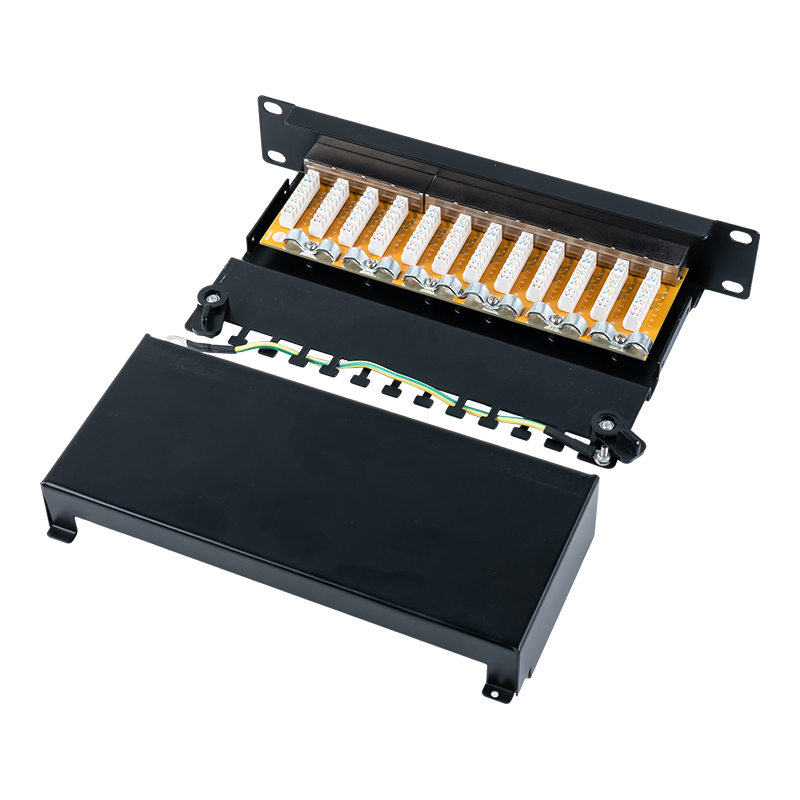 Numerus 6 10-inch 1U munitus 12-portus panni tabulae SP-350SK12-C6 Numerus 6 10-inch 1U munitus 12-portus panni tabulae SP-350SK12-C6
