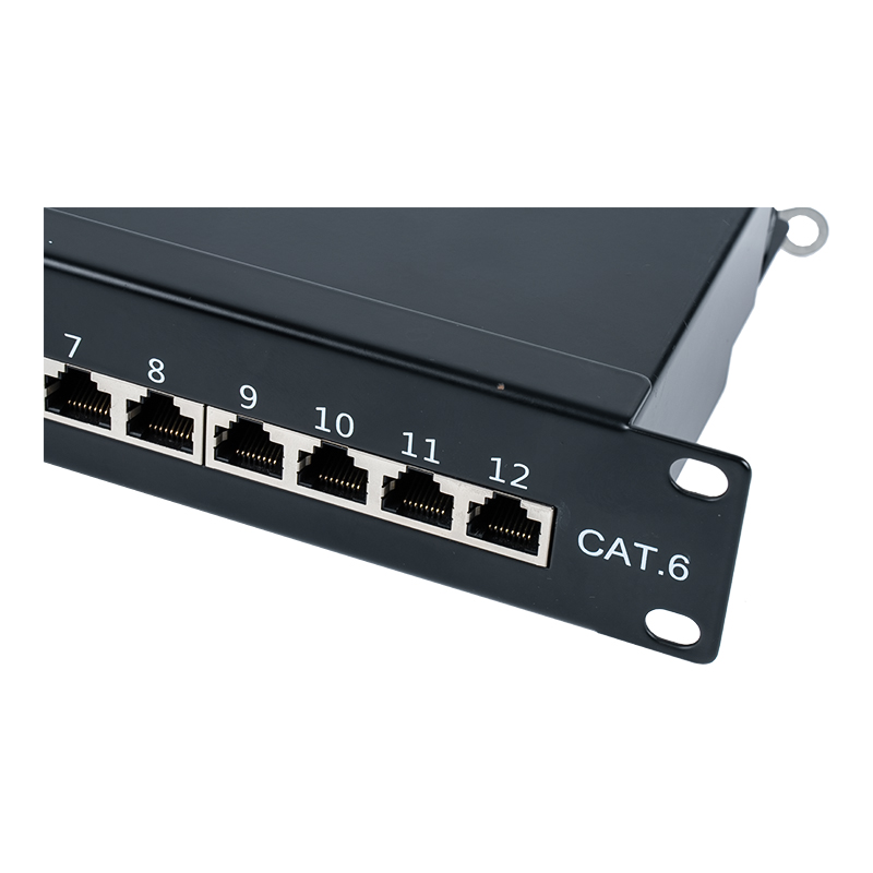 Numerus 6 10-inch 1U munitus 12-portus panni tabulae SP-350SK12-C6 Numerus 6 10-inch 1U munitus 12-portus panni tabulae SP-350SK12-C6