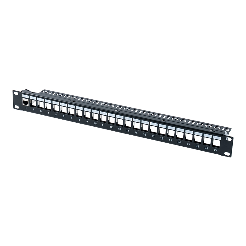 19-inch 1U 24-portus scutulata panni panel (cum C6 moduli) SP-3260-24P