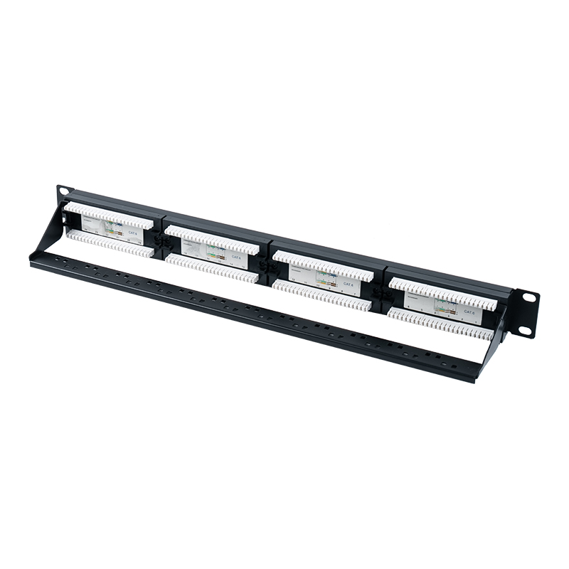 Cat6e 19-inch 1U obtentu 24-Portus Patch Panel (Dual-proposito IDC) SP-3310D24-C6A Cat6e 19-inch 1U obtentu 24-Portus Patch Panel (Dual-proposito IDC) SP-3310D24-C6A