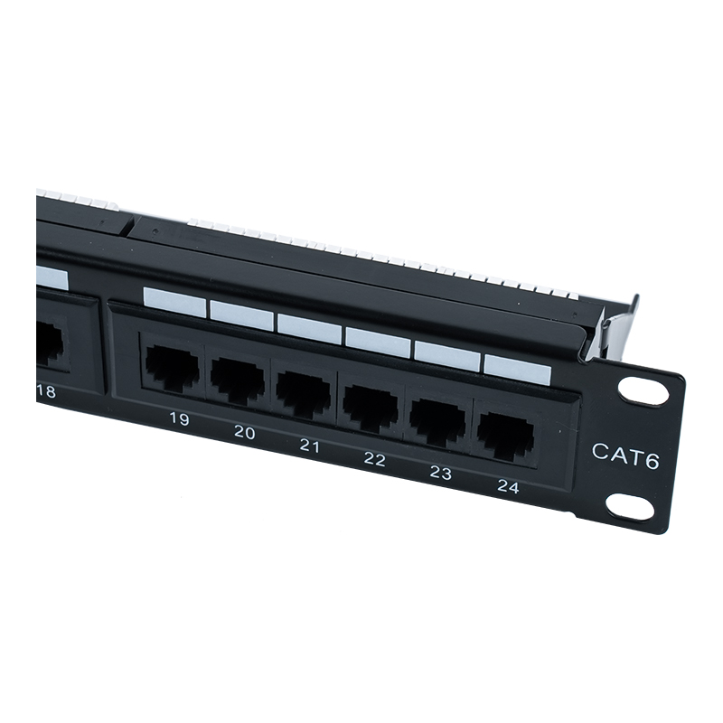 Cat6e 19-inch 1U obtentu 24-Portus Patch Panel (Dual-proposito IDC) SP-3310D24-C6A Cat6e 19-inch 1U obtentu 24-Portus Patch Panel (Dual-proposito IDC) SP-3310D24-C6A
