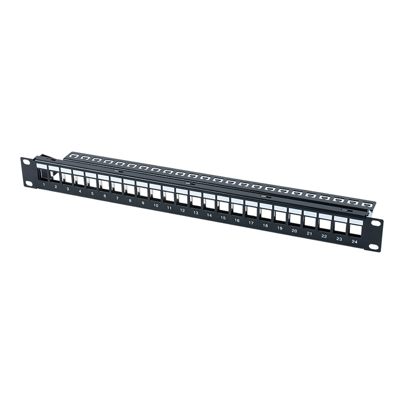 19-inch 1U 24-portus munitus aeris distributio frame SP-3311S-24P