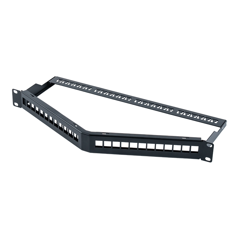 19-inch 1U 24-portus munitus eculeus inanis (foldable) SP-3312S-24P