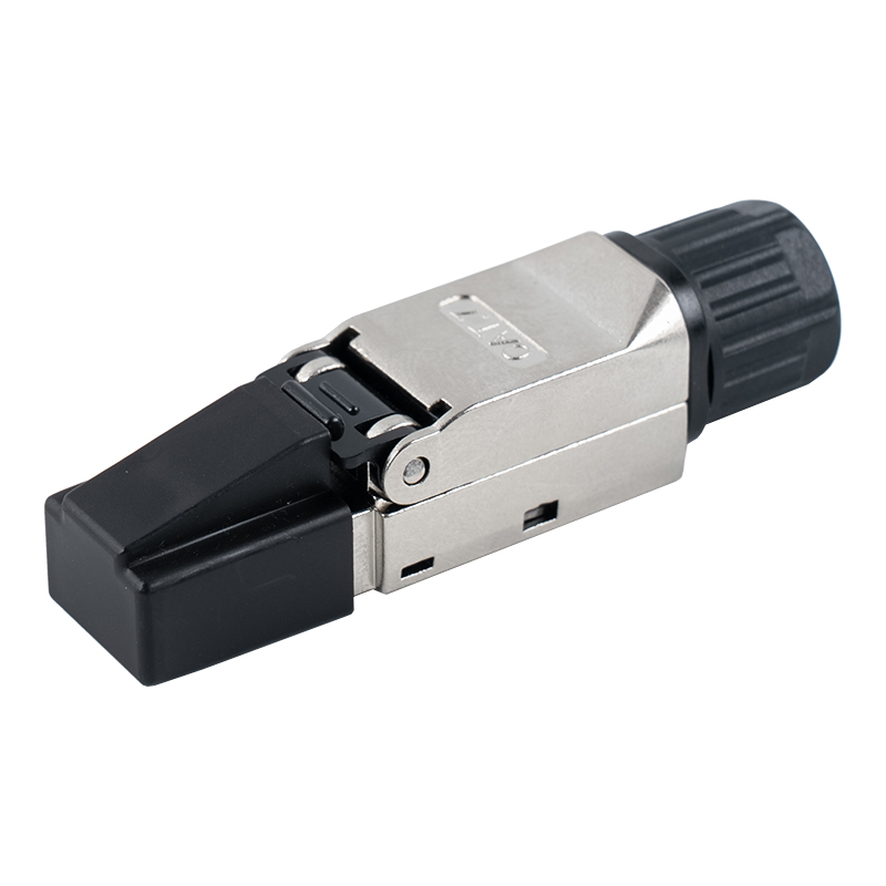 Cat7 Shielded Toolless RJ45 Connector (cum Plastic Protective manicas) RJ-G50S-1-C7 Cat7 Shielded Toolless RJ45 Connector (cum Plastic Protective manicas) RJ-G50S-1-C7