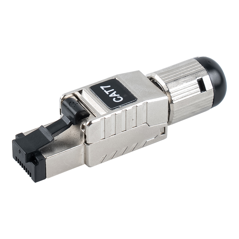 Cat7 Shielded Toolless RJ45 Connector (with Black Plastic Spring Clip) RJ-G60S-1-C7 Cat7 Shielded Toolless RJ45 Connector (with Black Plastic Spring Clip) RJ-G60S-1-C7