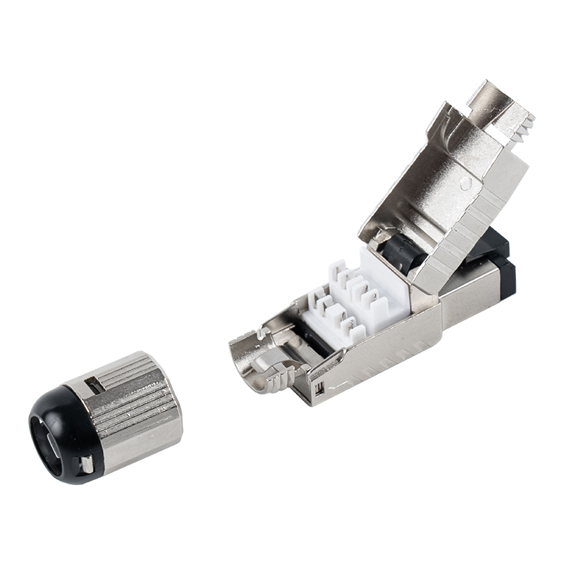 Cat7 Shielded Toolless RJ45 Connector (with Black Plastic Spring Clip) RJ-G60S-1-C7 Cat7 Shielded Toolless RJ45 Connector (with Black Plastic Spring Clip) RJ-G60S-1-C7