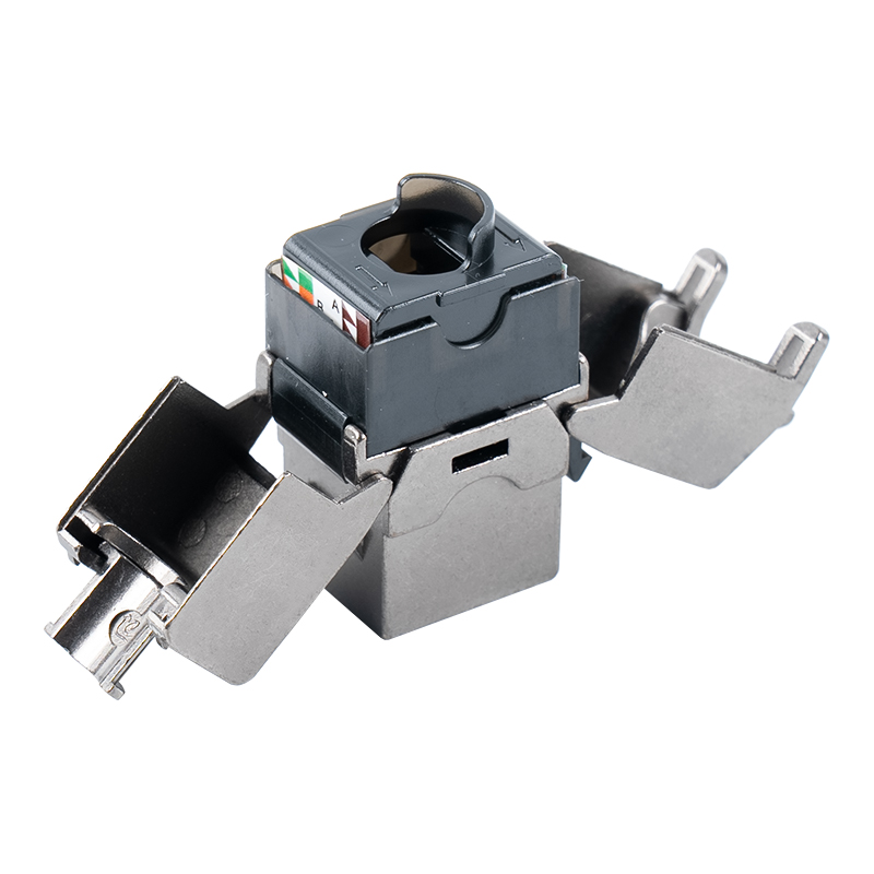 C6A Shielded 180° Tolless Keystone Jack (flip-open type) SM-2336SH8C6A C6A Shielded 180° Tolless Keystone Jack (flip-open type) SM-2336SH8C6A