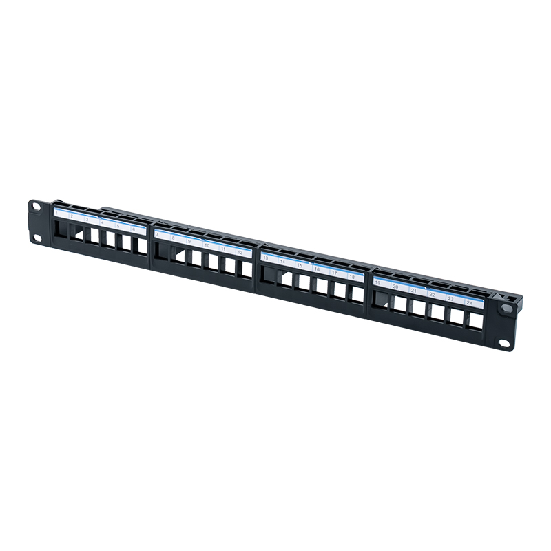 19-inch 1U 24-portum obtentu eculeo (caeruleo plastic cardboard) SP-3401-24P