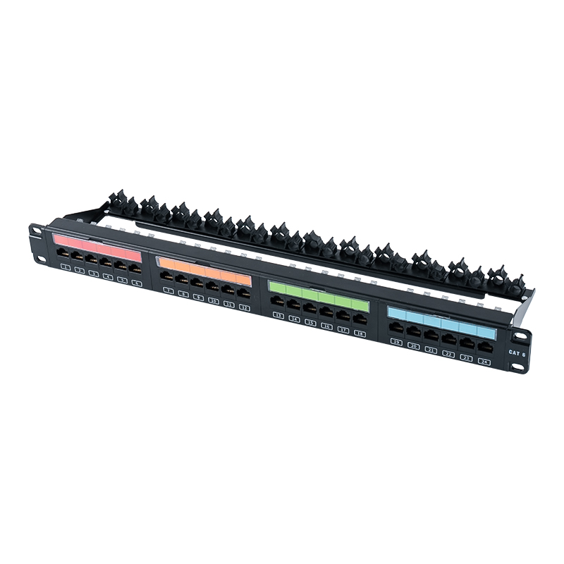 19-inch 1U 24-portus obtentu eculeo (flip-top plastic window) SP-3405-24P