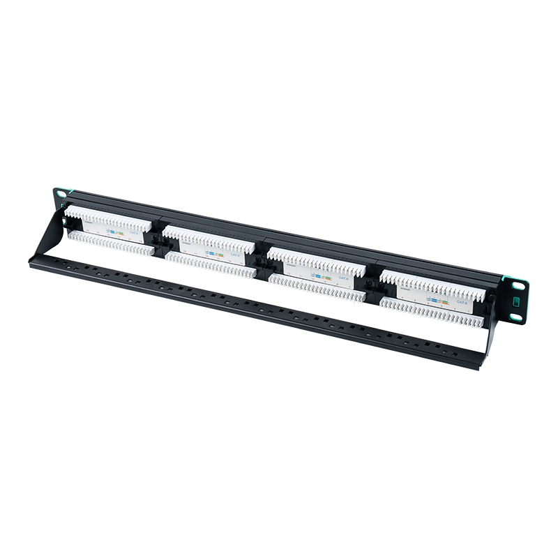 XIX-inch 1U XXIV-portum obtentu eculeo (cum replaceable plastic cardstock) SP-3406-24P XIX-inch 1U XXIV-portum obtentu eculeo (cum replaceable plastic cardstock) SP-3406-24P