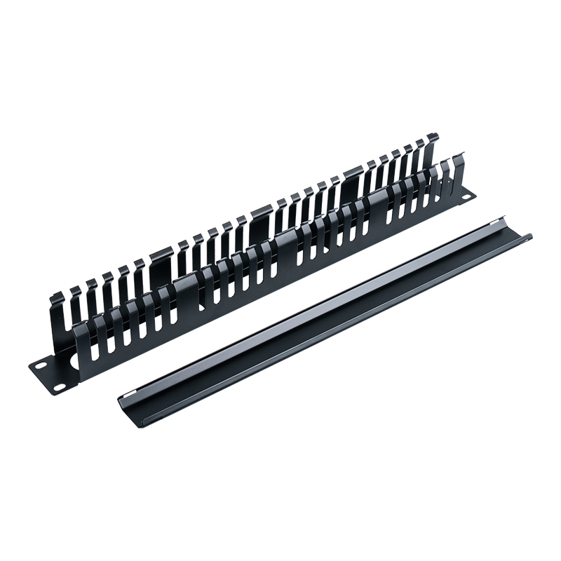 19-inch 1U Plastic Cable Management Panel (24 Slots with Cover) SP-3802-1U 19-inch 1U Plastic Cable Management Panel (24 Slots with Cover) SP-3802-1U