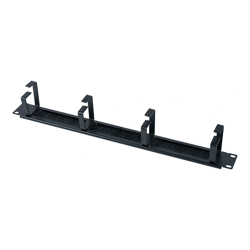 19-inch 4-Ring Plastic Cable Management Panel (with Brush) SP-3804-1U